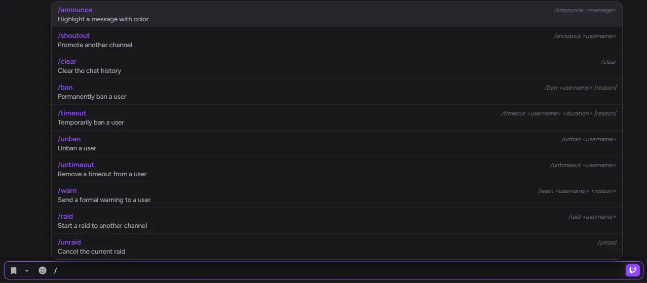 Moderator mode with timeout and ban actions